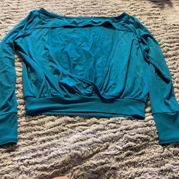 Rebel Athletic cheer top rebellious vibes teal gold - Picture 5 of 6